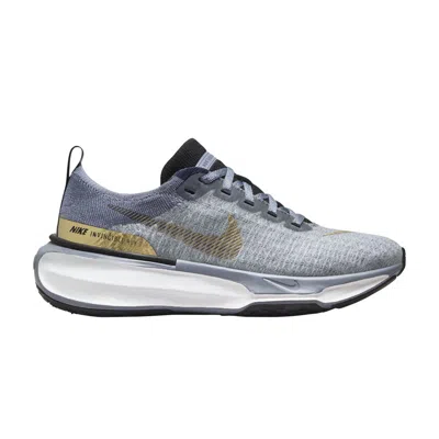 Pre-owned Nike Wmns Zoomx Invincible 3 'ashen Slate Metallic Gold' In Blue