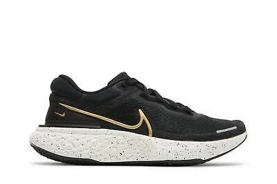 Pre-owned Nike Wmns Zoomx Invincible Run Flyknit 'black Metallic Gold' Ct2229-004