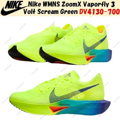 Pre-owned Nike Wmns Zoomx Vaporfly 3 Volt Scream Green Dv4130-700 Women's Size In Yellow