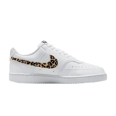 Pre-owned Nike Wmnscourt Vision Low Se 'white Leopard' | Women's Size 7