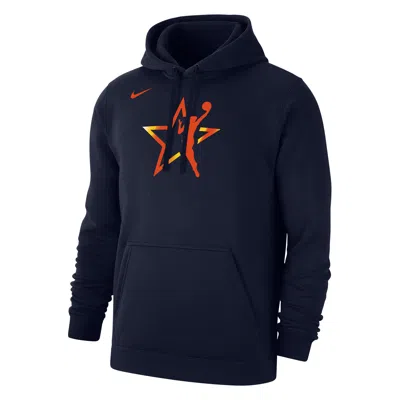 Nike Wnba 2025 All-star Weekend Club  Men's Fleece Pullover Hoodie In Blue