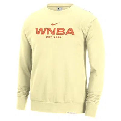 Nike Wnba Standard Issue  Men's Dri-fit Basketball Crew-neck Sweatshirt In Yellow