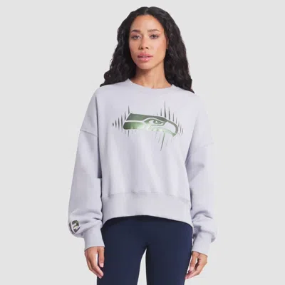 NIKE NIKE WOLF GRAY SEATTLE SEAHAWKS 2025 RIVALRIES COLLECTION OVERSIZED PHOENIX FLEECE SWEATSHIRT