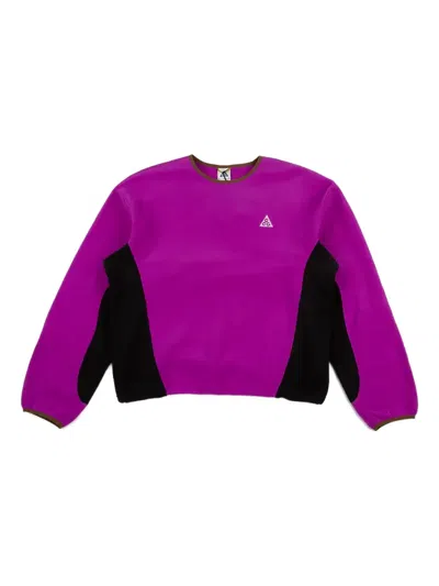 Nike Wolf Tree Crew-neck Sweatshirt In Purple