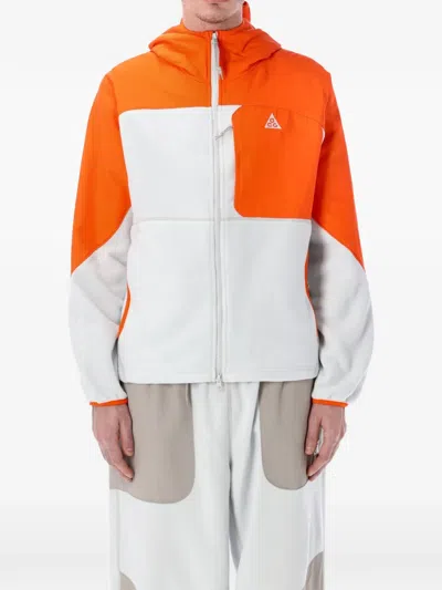 Nike Wolf Tree Zip Hoodie In Orange