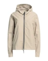 Nike Woman Jacket Beige Size Xl Cotton, Nylon In Beige