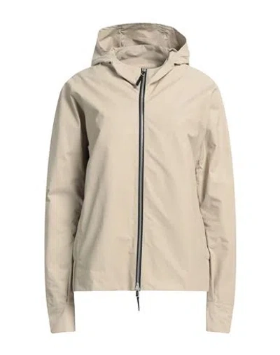 Nike Woman Jacket Beige Size Xl Cotton, Nylon