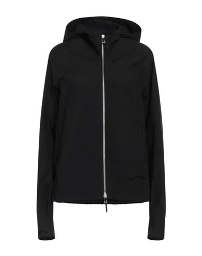 Nike Woman Jacket Black Size Xl Cotton, Nylon