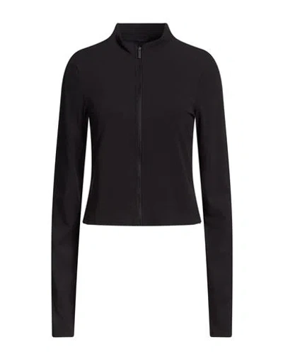 Nike Woman Jacket Black Size Xl Nylon, Elastane In Multi