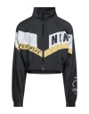 Nike Woman Jacket Charcoal Size S Polyester In Multi