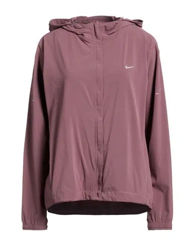 Nike Woman Jacket Mauve Size Xl Polyester, Elastane In Pink