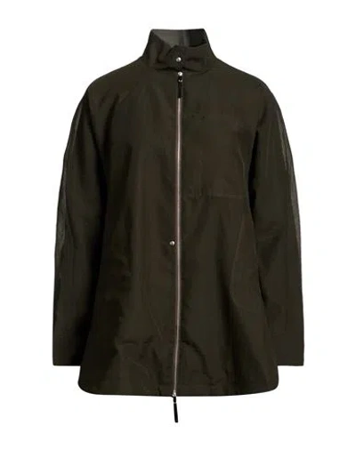Nike Woman Jacket Military Green Size Xxs Polyester