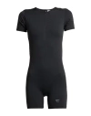 Nike X Mmw Zip-up Short-sleeved Jumpsuit In Black