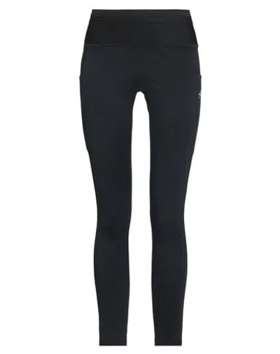 Nike Woman Leggings Black Size M Polyester, Elastane