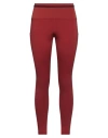 Nike Woman Leggings Brick Red Size L Polyester, Elastane