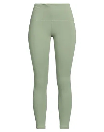 Nike Woman Leggings Green Size Xl Polyester, Elastane