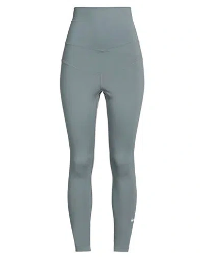 Nike Woman Leggings Grey Size Xl Polyester, Elastane