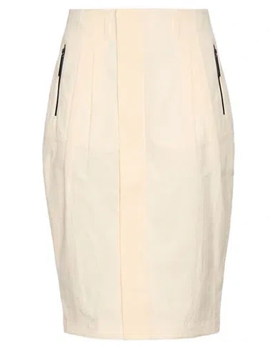 Nike Woman Midi Skirt Pastel Yellow Size Xxs Polyester In Neutral