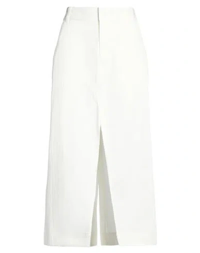 Nike Woman Midi Skirt White Size M Cotton, Polyester, Elastane