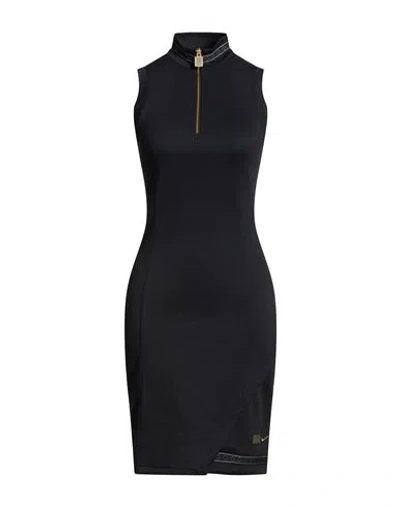 Nike Woman Mini Dress Black Size M Polyester, Elastane