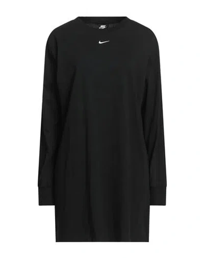 Nike Woman Mini Dress Black Size Xl Cotton