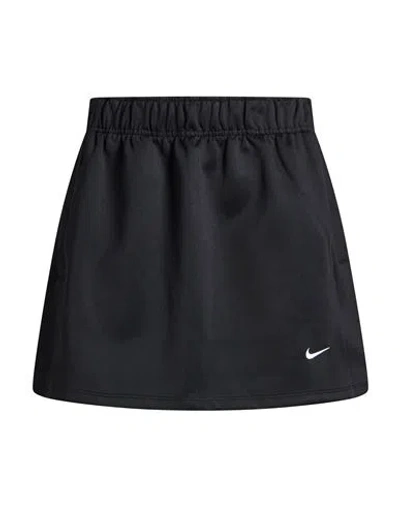 Nike Woman Mini Skirt Black Size L Polyester, Elastane
