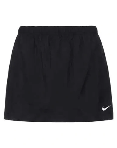 Nike Woman Mini Skirt Black Size Xs Cotton, Nylon, Elastane