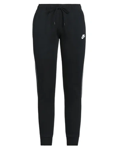 Nike Woman Pants Black Size S Cotton, Polyester