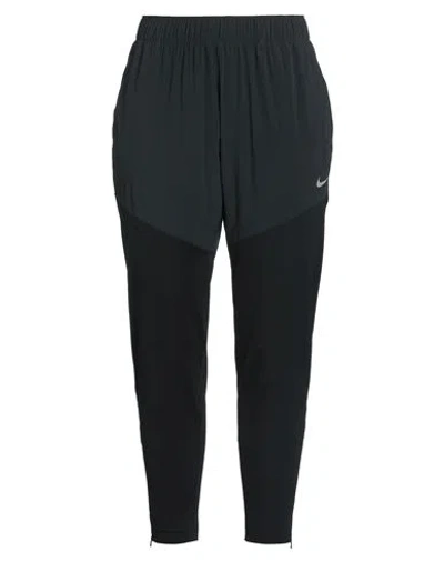 Nike Woman Pants Black Size Xl Polyester, Elastane