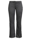 Nike Woman Pants Charcoal Size 12 Cotton, Elastane In Black