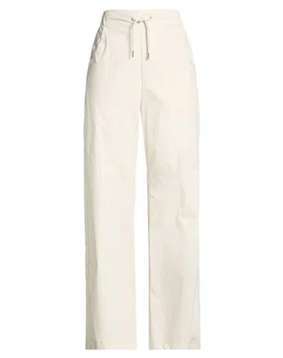 Nike Woman Pants Cream Size S Cotton, Nylon, Elastane In Neutral