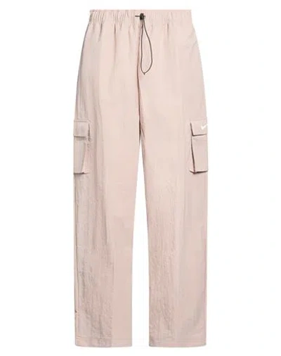Nike Woman Pants Light Grey Size Xs Nylon In Brown
