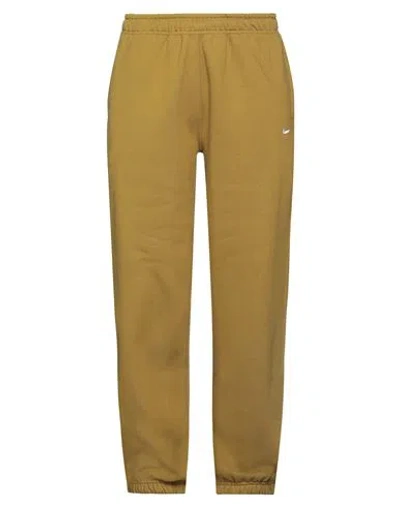 Nike Woman Pants Lime Green Size Xl Cotton, Polyester