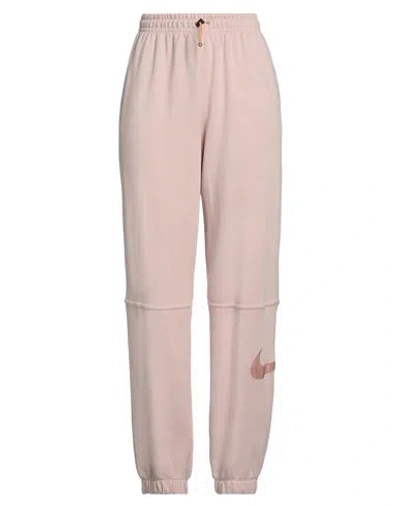 Nike Woman Pants Pink Size Xl Cotton, Polyester