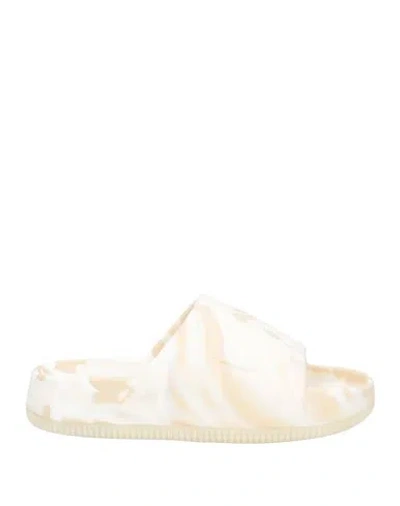 Nike Woman Sandals Ivory Size 5 Rubber In White