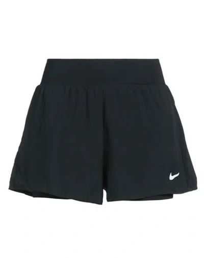 Nike Woman Shorts & Bermuda Shorts Black Size L Polyester, Elastane