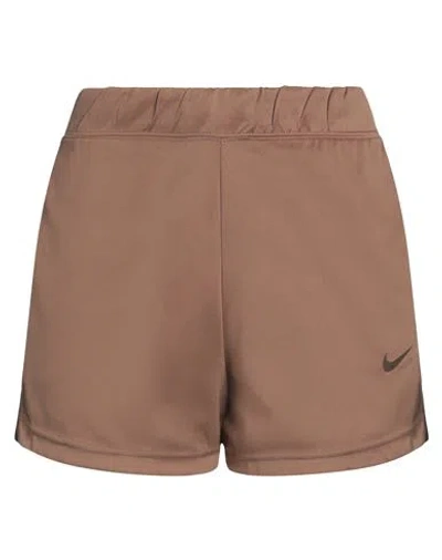 Nike Woman Shorts & Bermuda Shorts Brown Size Xl Polyester