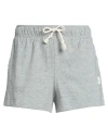 Nike Woman Shorts & Bermuda Shorts Grey Size L Cotton, Polyester
