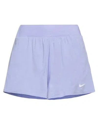Nike Woman Shorts & Bermuda Shorts Light Purple Size L Polyester, Elastane