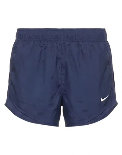 Nike Woman Shorts & Bermuda Shorts Midnight Blue Size S Polyester