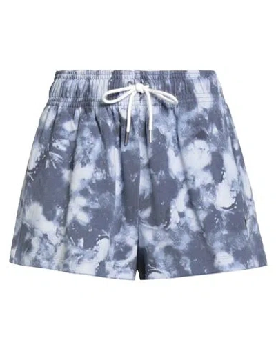 Nike Woman Shorts & Bermuda Shorts Navy Size L Cotton In Blue