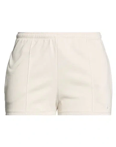 Nike Woman Shorts & Bermuda Shorts Off White Size L Cotton, Polyester