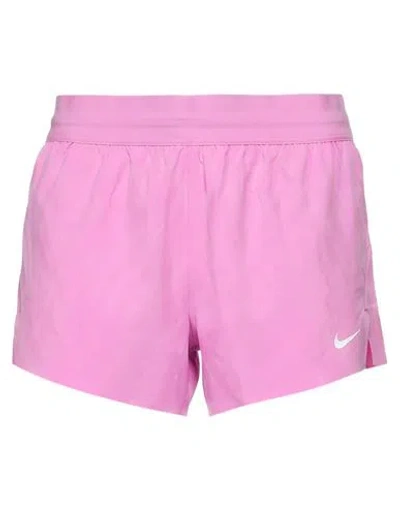 Nike Woman Shorts & Bermuda Shorts Pink Size Xl Polyester, Elastane