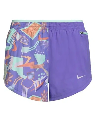 Nike Woman Shorts & Bermuda Shorts Purple Size Xl Polyester