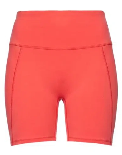 Nike Woman Shorts & Bermuda Shorts Tomato Red Size Xl Polyester, Elastane