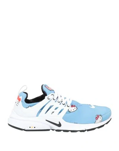 Nike Woman Sneakers Azure Size 9 Textile Fibers In Blue