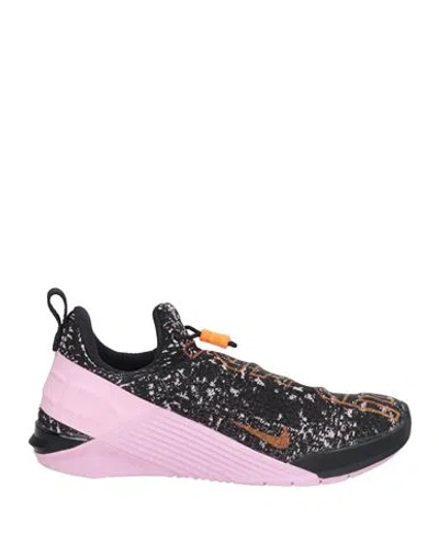 Nike Woman Sneakers Black Size 5.5 Textile Fibers