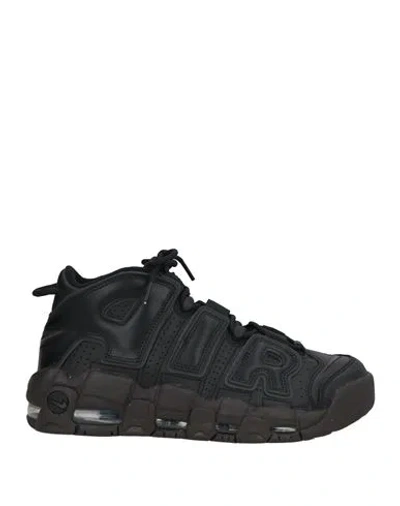 Nike Woman Sneakers Black Size 6 Leather, Textile Fibers