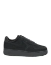 Nike Low-top Fur-textured Sneaker In Black