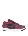 Nike Woman Sneakers Burgundy Size 5 Soft Leather In Red